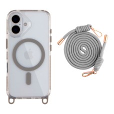 Чохол Apple iPhone 17 Air, Lanyard, Titanium Grey, MagSafe, Сірий