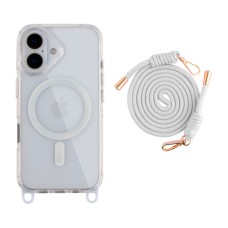 Чохол Apple iPhone 17 Air, Lanyard, MagSafe, Білий