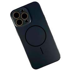 Чохол Apple iPhone 14 Pro Max, Matte Soft Touch, Dark Blue, MagSafe, Синій
