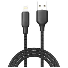 USB кабель ColorWay CW-CBUL101-BK Apple iPhone SE 2022, iPhone 14 Pro Max, iPhone 14 Plus, iPhone 14 Pro, iPhone 14, iPhone 13 Pro, iPhone 13 Mini, iPhone 13, iPhone 13 Pro Max, iPhone 12 Mini, iPhone 12 Pro Max, Lightning, 1.0 м., Черный