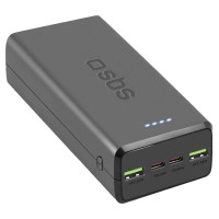 Повербанк (Power Bank) SBS TTBB30000PD20K, 30000 mAh, Чорний