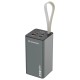 Повербанк (Power Bank) Wozinsky K65+, 30000 mAh, Сірий