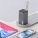 Повербанк (Power Bank) Wozinsky K65+, 30000 mAh, Сірий