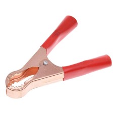 Затискач акумуляторний 50A L=80mm t=0.25mm червоний