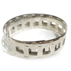 Стрічка сталева нікельована 0.15*27mm 2P20.25mm (13.5*13.5) фасов. по 1м