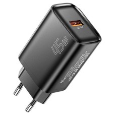 Мережевий зарядний пристрій Essager Flash ECT45W-RPB01-Z, Чорний