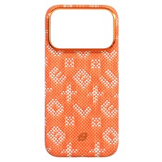 Чехол Apple iPhone 17 Pro, Blueo Gilded Tactile Woven, MagSafe, Оранжевый