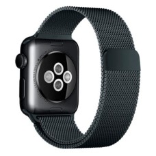 Ремінець Apple Watch 42, Watch 44, Milanese loop, Dark Gray, Сірий