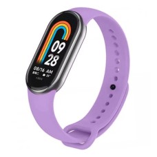 Ремінець Xiaomi Mi Band 8, Mi Band 9, Silicone, Бузковий