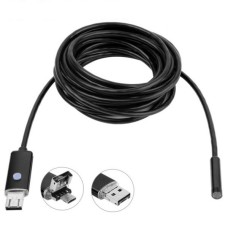 Ендоскоп Android IP67, d=7 мм, 1 Мпікс, 6 LED, uUSB, USB, 2 м