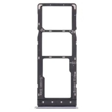 Слот SIM-карти (лоток) Infinix Hot 60i, з роз'ємом карти пам'яті, Срібний