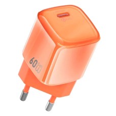 Сетевое зарядное устройство Wiwu Wi-G037 Jelly, Оранжевый