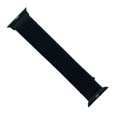 Ремінець Apple Watch 38, Watch 40, Nylon Loop, Dark Black, Чорний