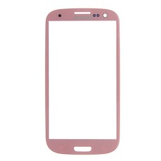 Корпусне скло дисплея Samsung I747 Galaxy S3, I9300 Galaxy S3, I9300i Galaxy S3, I9301 Galaxy S3 Neo, I9305 Galaxy S3 Lte, R530 Galaxy S3, Рожевий