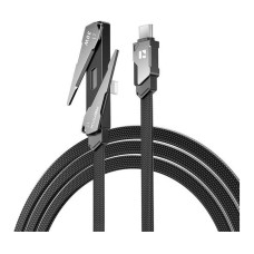 USB кабель Remax CB53 Apple iPhone SE 2022, iPhone 14 Pro Max, iPhone 14 Plus, iPhone 14 Pro, iPhone 14, iPhone 13 Pro, iPhone 13 Mini, iPhone 13, iPhone 13 Pro Max, iPhone 12 Mini, iPhone 12 Pro Max, iPhone 12 Pro, Lightning, 1.2 м., Чорний