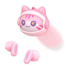 Навушники бездротові Onikuma TX603 Pink Kitty, Стерео, Рожевий