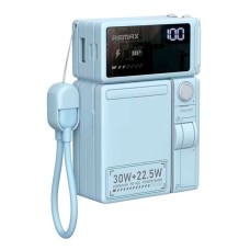 Павербанк (Power Bank) Remax CP-18 Lanyard, 10000 mAh, Голубой