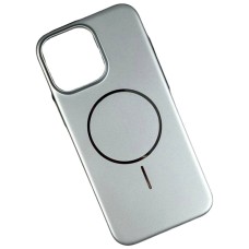 Чехол Apple iPhone 11, Smooth Touch, MagSafe, Серебряный