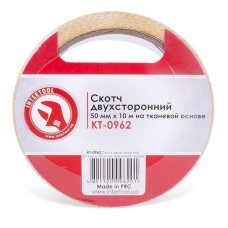 Скотч двосторонній, тканина, 50мм*10м, KT-0962