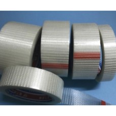 Скотч армований склосіткою Lian Li Tape 10P66, рулон 40мм х25м ПРОЗОРНИЙ