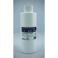 Спирт ізопропіловий 99,9% IPA 200мл тара HDPE