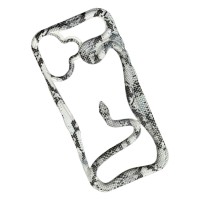 Чохол Apple iPhone 13, Soft Snake, Grey-Black, Сірий