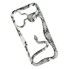 Чехол Apple iPhone 15 Pro Max, Soft Snake, Grey-Black, Серый