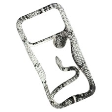 Чохол Apple iPhone 17 Pro, Soft Snake, White-Black, Білий