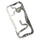 Чохол Apple iPhone 17, Soft Snake, White-Black, Білий