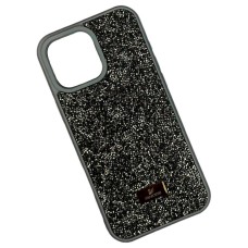 Чохол Apple iPhone 15, Swarovski Diamonds, Dark Silver, Срібний