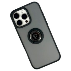 Чохол Apple iPhone 13 Pro Max, TOTU Ring Series Matte Magnet, Чорний