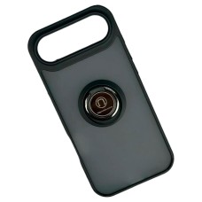 Чехол Apple iPhone 17 Air, TOTU Ring Series Matte Magnet, Черный