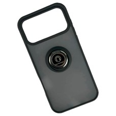 Чехол Apple iPhone 17 Pro, TOTU Ring Series Matte Magnet, Черный