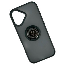 Чехол Apple iPhone 17, TOTU Ring Series Matte Magnet, Черный