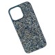 Чехол Apple iPhone 15 Pro, Swarovski Diamonds, Синий