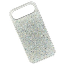 Чехол Apple iPhone 17 Air, Swarovski Diamonds, Серебряный