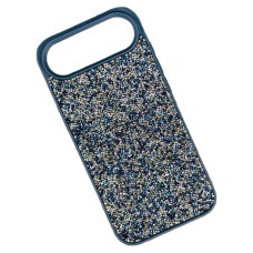 Чехол Apple iPhone 17 Air, Swarovski Diamonds, Синий