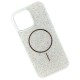 Чехол Apple iPhone 11, Swarovski Diamonds, MagSafe, Белый