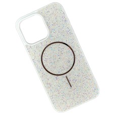 Чохол Apple iPhone 12, iPhone 12 Pro, Swarovski Diamonds, MagSafe, Білий