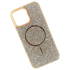 Чохол Apple iPhone 12, iPhone 12 Pro, Swarovski Diamonds, MagSafe, Помаранчевий