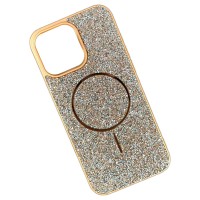Чехол Apple iPhone 16e, Swarovski Diamonds, MagSafe, Оранжевый