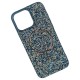 Чехол Apple iPhone 11, Swarovski Diamonds, MagSafe, Синий