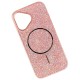 Чохол Apple iPhone 17, Swarovski Diamonds, MagSafe, Рожевий