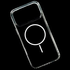 Чохол Apple iPhone 17 Pro Max, Air Beats Transparent, MagSafe, Білий