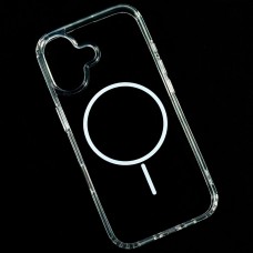 Чохол Apple iPhone 17, Air Beats Transparent, MagSafe, Білий
