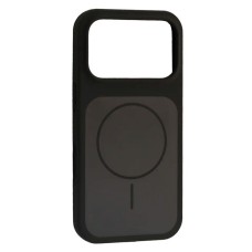 Чохол Apple iPhone 17 Pro, Air Beats Two Colors, Charcoal Grey-Black, MagSafe, Сірий