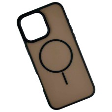 Чохол Apple iPhone 13, Air Beats Matte Color, MagSafe, Чорний