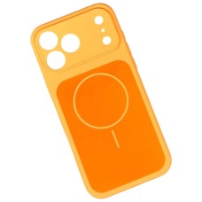 Чохол Apple iPhone 13 Pro Max, Silicone Case Vision, MagSafe, Помаранчевий