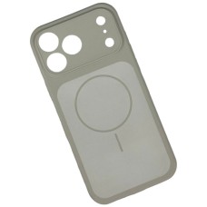 Чохол Apple iPhone 14, Silicone Case Vision, Titanium Gray, MagSafe, Сірий