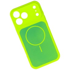 Чехол Apple iPhone 15 Pro, Silicone Case Vision, MagSafe, Зеленый